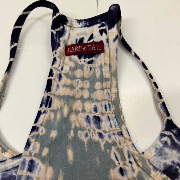 Hard Tail Tie Dye Active Workout 2 in 1 Built in Bra & Racer Back Tank Top Sz S - Picture 9 of 11